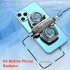 K4 Mobile Phone Cooler Radiator Semiconductor Dual Cooling Temperature Display Fan Radiator Grey