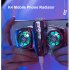 K4 Mobile Phone Cooler Radiator Semiconductor Dual Cooling Temperature Display Fan Radiator Silver
