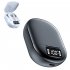 K40 Wireless Earbuds LED Digital Display In Ear Stereo Headphones Noise Canceling Earphones With Charging Case For Sports Working black