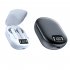 K40 Wireless Earbuds LED Digital Display In Ear Stereo Headphones Noise Canceling Earphones With Charging Case For Sports Working black