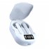 K40 Wireless Earbuds LED Digital Display In Ear Stereo Headphones Noise Canceling Earphones With Charging Case For Sports Working black