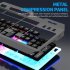 K45 Gaming Keyboard RGB LED Backlit 104 Keys Portable Wired Office Keyboard Mechanical Wired Gaming Keyboard Floating Key Cap Keyboards For Laptop PC Computer G