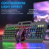 K45 Gaming Keyboard RGB LED Backlit 104 Keys Portable Wired Office Keyboard Mechanical Wired Gaming Keyboard Floating Key Cap Keyboards For Laptop PC Computer G