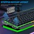 K45 Gaming Keyboard RGB LED Backlit 104 Keys Portable Wired Office Keyboard Mechanical Wired Gaming Keyboard Floating Key Cap Keyboards For Laptop PC Computer G