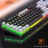 K500 104 Keys Gaming Keyboard Wired Color blocking Backlight Mechanical Feel Desktop Computer Keyboard For Desktop Laptop blue white light