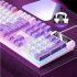 K500 104 Keys Gaming Keyboard Wired Color blocking Backlight Mechanical Feel Desktop Computer Keyboard For Desktop Laptop blue white light