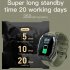 K55 Men Smart Watch 1 85 Inch Screen Bluetooth Call 350mah Battery Ip68 Waterproof Black