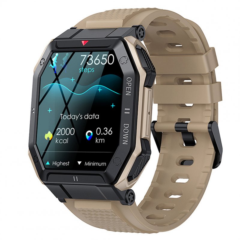 K55 Men Smart Watch 1.85 Inch Screen Bluetooth Call 350mah Battery Waterproof