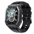 K55 Men Smart Watch 1 85 Inch Screen Bluetooth Call 350mah Battery Ip68 Waterproof Khaki