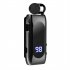 K55 Mini Wireless Headset Retractable Business Lavalier Earphone LED Digital Display For Sports Workout Driving silver