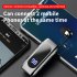 K55 Mini Wireless Headset Retractable Business Lavalier Earphone LED Digital Display For Sports Workout Driving silver