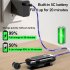 K55 Mini Wireless Headset Retractable Business Lavalier Earphone LED Digital Display For Sports Workout Driving silver
