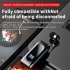 K55 Mini Wireless Headset Retractable Business Lavalier Earphone LED Digital Display For Sports Workout Driving silver