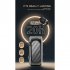 K56 Bluetooth compatible Earphones Carbon Fiber Pattern Lavalier Retractable Cable Smart Sports Single Headset K56 Gold Carbon Fiber