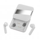 K56 Wireless Earbuds Ultra Long Playtime Stereo Sound Earphones With Sliding Charging Case Built In Microphone Headphones For Cell Phone Computer Laptop Tablet PC White