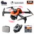 K6 Max Drone 3 Camera 4k Professional HD 4 Way Obstacle Avoidance Optical Flow Positioning Drone Gray Black 2 Batteries