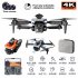 K6 Max Drone 3 Camera 4k Professional HD 4 Way Obstacle Avoidance Optical Flow Positioning Drone Gray Black 2 Batteries