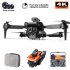 K6 Max Drone 3 Camera 4k Professional HD 4 Way Obstacle Avoidance Optical Flow Positioning Drone Gray Black 2 Batteries