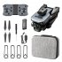 K6 Max Drone 3 Camera 4k Professional HD 4 Way Obstacle Avoidance Optical Flow Positioning Drone Gray Black 3 Batteries