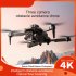 K6 Max Drone 3 Camera 4k Professional HD 4 Way Obstacle Avoidance Optical Flow Positioning Drone Gray Black 3 Batteries