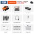 K6 Rc Mini Drone 4k Hd Camera Wifi Fpv Four Sides Infrared Obstacle Avoidance Folding Quadcopter Helicopter Boy Toy Gift Orange Dual Camera 1 Battery