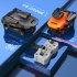 K6 Rc Mini Drone 4k Hd Camera Wifi Fpv Four Sides Infrared Obstacle Avoidance Folding Quadcopter Helicopter Boy Toy Gift Orange Dual Camera 2 Batteries