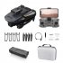 K6 Rc Mini Drone 4k Hd Camera Wifi Fpv Four Sides Infrared Obstacle Avoidance Folding Quadcopter Helicopter Boy Toy Gift Black Dual Camera 2 Batteries