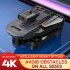 K6 Rc Mini Drone 4k Hd Camera Wifi Fpv Four Sides Infrared Obstacle Avoidance Folding Quadcopter Helicopter Boy Toy Gift Black Dual Camera 3 Batteries