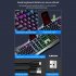 K670 Wireless Keyboard Mouse Combo Color Backlit Rechargeable Keyboard Mouse with Sleep Mode Black