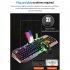 K670 Wireless Keyboard Mouse Combo Color Backlit Rechargeable Keyboard Mouse with Sleep Mode Black