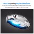 K670 Wireless Keyboard Mouse Combo Color Backlit Rechargeable Keyboard Mouse with Sleep Mode Black