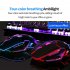 K670 Wireless Keyboard Mouse Combo Color Backlit Rechargeable Keyboard Mouse with Sleep Mode Black