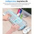 K670 Wireless Keyboard Mouse Combo Color Backlit Rechargeable Keyboard Mouse with Sleep Mode Black