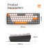 K68 Gaming Keyboard Dual Mode 2 4g Bluetooth 5 0 Wireless Mechanical Keyboard for Computer Phones Business Gray