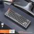 K68 Gaming Keyboard Dual Mode 2 4g Bluetooth 5 0 Wireless Mechanical Keyboard for Computer Phones Business Gray