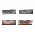 K68 Gaming Keyboard Dual Mode 2 4g Bluetooth 5 0 Wireless Mechanical Keyboard for Computer Phones Business Gray