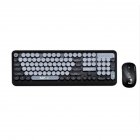 K68 Wireless Bluetooth Keyboard Mouse Set Retro Keyboard 1600dpi Mouse