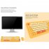 K68 Wireless Bluetooth Keyboard Mouse Set Retro Cute Round Key Keyboard 1600dpi Mouse Yellow