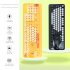 K68 Wireless Bluetooth Keyboard Mouse Set Retro Cute Round Key Keyboard 1600dpi Mouse Yellow