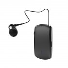 K68 Wireless Headset Lavalier Retractable Single Sport Earphone Clip Headset