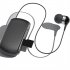 K68 Wireless Headset Lavalier Retractable Single Sport Earphone Multifunctional Clip Headset Tf Card MP3 Player Black