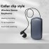 K68 Wireless Headset Lavalier Retractable Single Sport Earphone Multifunctional Clip Headset Tf Card MP3 Player Black