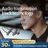K69 Bone Conduction Headphones Wireless Bluetooth Neckband Waterproof Sports Earphones Handsfree With Mic black