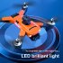 K7 RC  Drone 5g Wifi 4k Hd Professional Camera Led Light 2 4g Signal 3 axis Anti shake Gimbal Esc With Optical Flow Quadcopter Orange Dual Camera 1 Battery