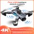 K7 RC  Drone 5g Wifi 4k Hd Professional Camera Led Light 2 4g Signal 3 axis Anti shake Gimbal Esc With Optical Flow Quadcopter black dual camera 2 batteries