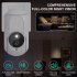 K7 Security Camera Wi Fi Surveillance Camera Siren Alert Night Vision Smart 1080P HD Cams Dual Lighting Clear Recording 360  Rotation Smart Camera For Home Outdo