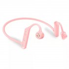 K79 Bone Conduction Sports Earphones Wireless Bluetooth-compatible Earbuds Waterproof Running Headset pink