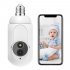 K8 Light Bulb Security Camera Rotate 360  Left Right Rotate 90  Up Down Light Socket Camera Night Vision Siren Auto Tracking HD Wifi Outdoor Indoor Light Bulb Cam