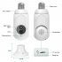 K8 Light Bulb Security Camera Rotate 360  Left Right Rotate 90  Up Down Light Socket Camera Night Vision Siren Auto Tracking HD Wifi Outdoor Indoor Light Bulb Cam