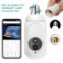 K8 Light Bulb Security Camera Rotate 360  Left Right Rotate 90  Up Down Light Socket Camera Night Vision Siren Auto Tracking HD Wifi Outdoor Indoor Light Bulb Cam